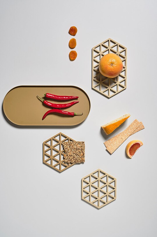 Кухня и бар Zone Denmark Подставка Trivet Triangles 12430 бежевый