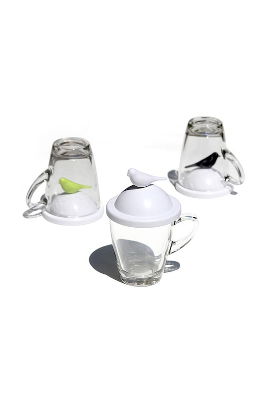 Qualy κύπελλο με καπάκι 10300.WH.WH λευκό AA00