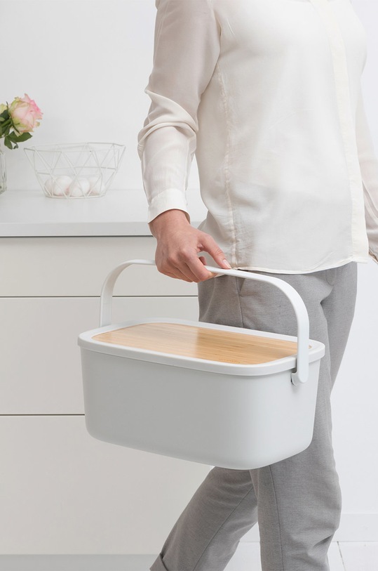 Brabantia posoda za kruh 128288 siva