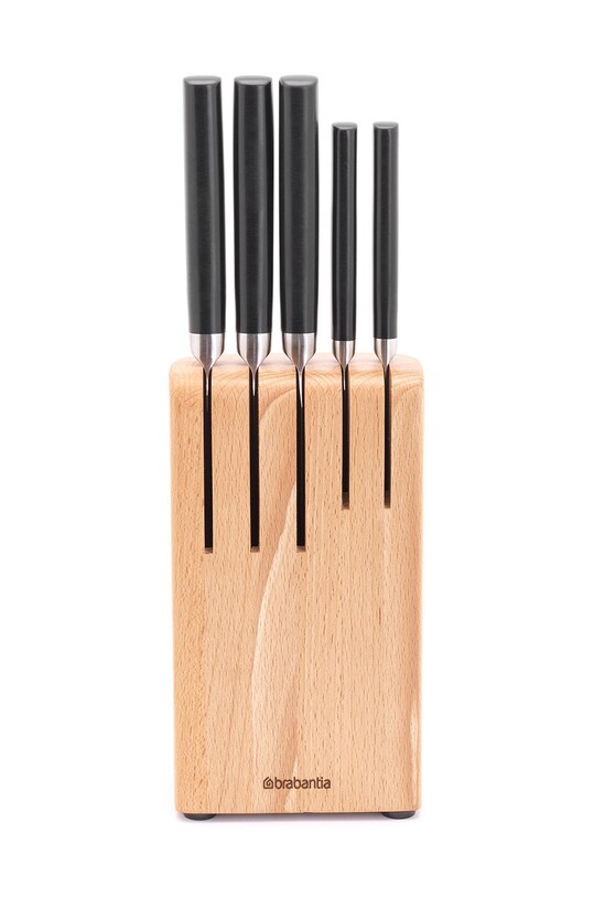Brabantia zestaw noży z organizerem 6-pack beżowy 260483