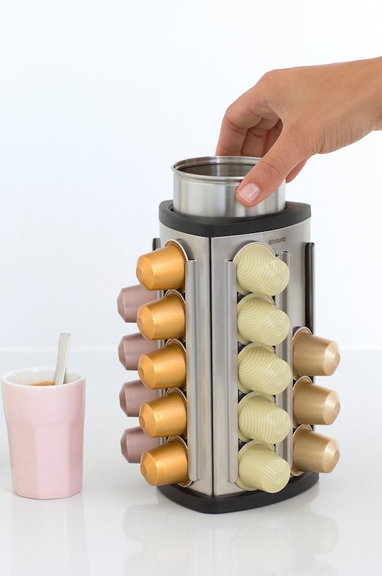 Brabantia pojemnik na kapsułki kawowe szary 418709