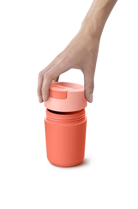 Kuchnia i bar Joseph Joseph kubek z pokrywką Sipp™ 81123 pomarańczowy