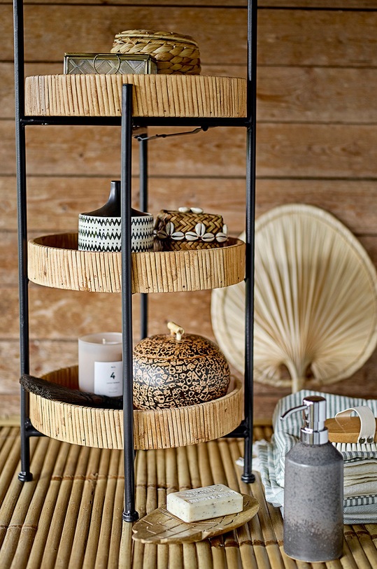 Kuchnia i bar Bloomingville pojemnik z pokrywką 82046061 czarny