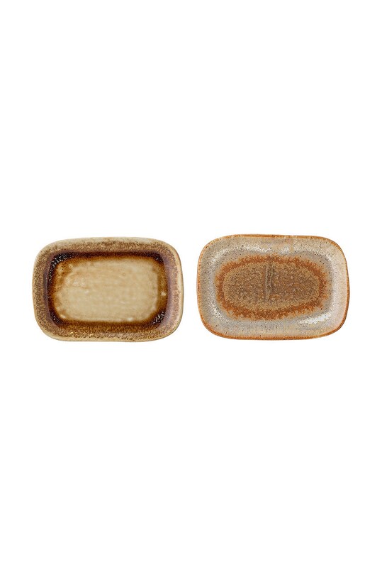 Bloomingville zestaw talerzy 2-pack brązowy 82047849