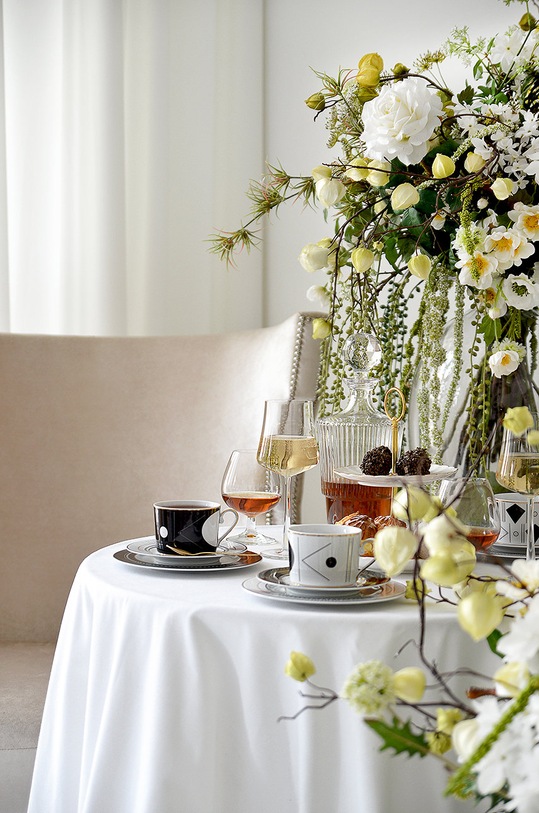 Ćmielów zestaw filiżanek ze spodkami Jenny Art Deco 401205012GX48