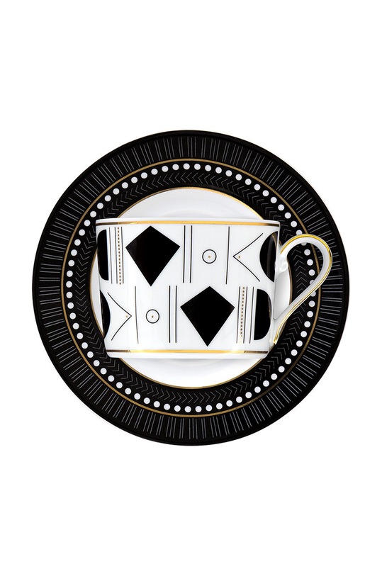 Kuchnia i bar Ćmielów zestaw filiżanek ze spodkami Jenny Art Deco 401205012GX48 multicolor