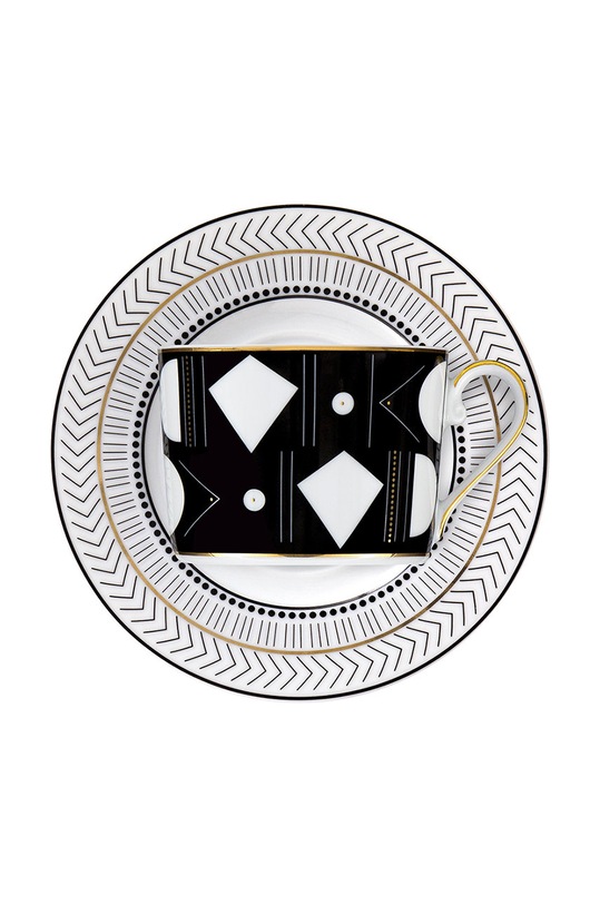 Ćmielów zestaw filiżanek ze spodkami Jenny Art Deco multicolor 401205012GX48