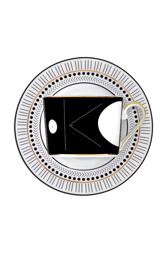 Sada šálků a podšálků Ćmielów Jenny Art Deco 401205012GX48 vícebarevná