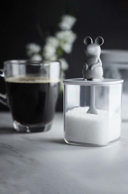 Δοχείο με καπάκι Qualy Lucky Mouse πολύχρωμο QL10365.CL.GY