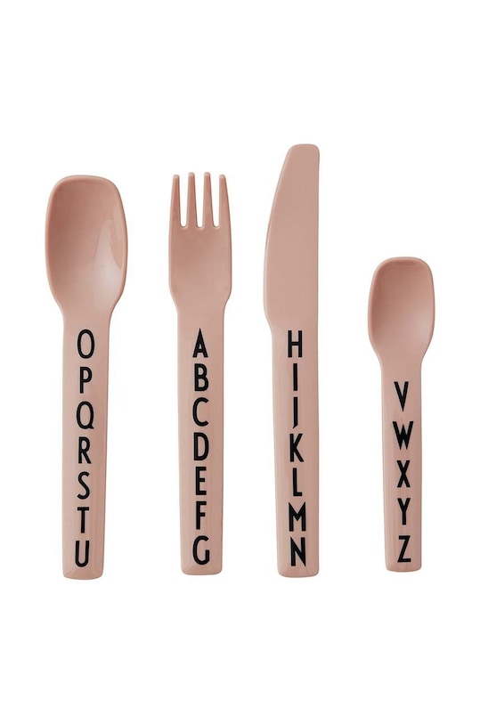 Súprava detského príboru Design Letters Kids cutlery 4-pak béžová 20201301NUDE