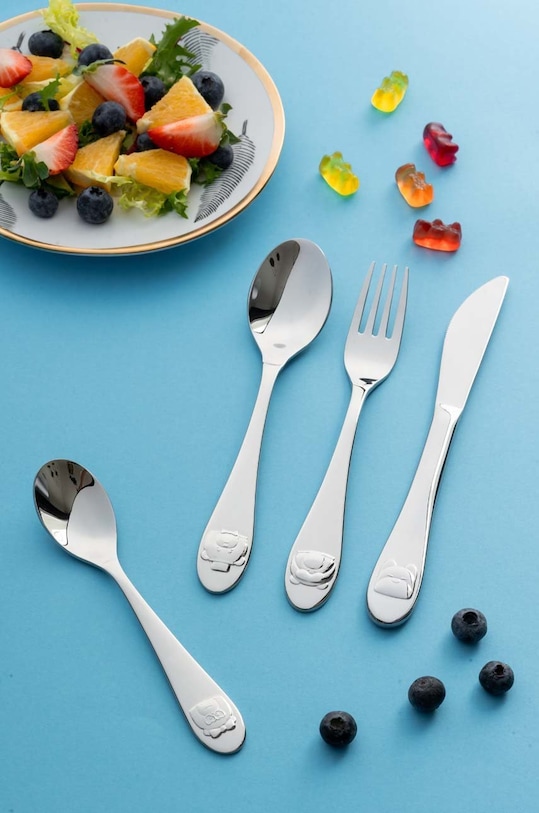 Vialli Design komplet sztućców dziecięcych Paddy 4-pack 8258 szary AA00