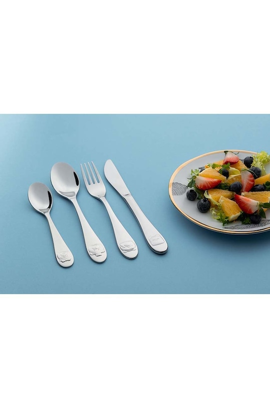 Vialli Design komplet sztućców dziecięcych Paddy 4-pack szary 8258