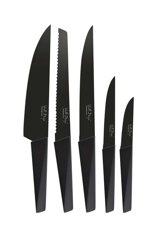 Komplet nožev z organizatorjem Vialli Design Volo 6-pack črna 5226
