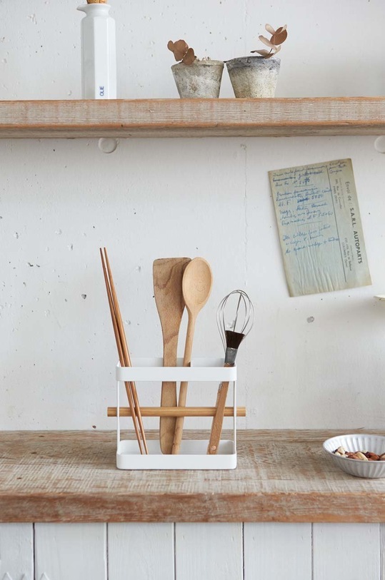 Kuchnia i bar Yamazaki stojak na narzędzia kuchenne Tosca 3154 biały