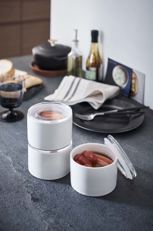 Kuchnia i bar Yamazaki pojemnik z pokrywką Small 5114. biały