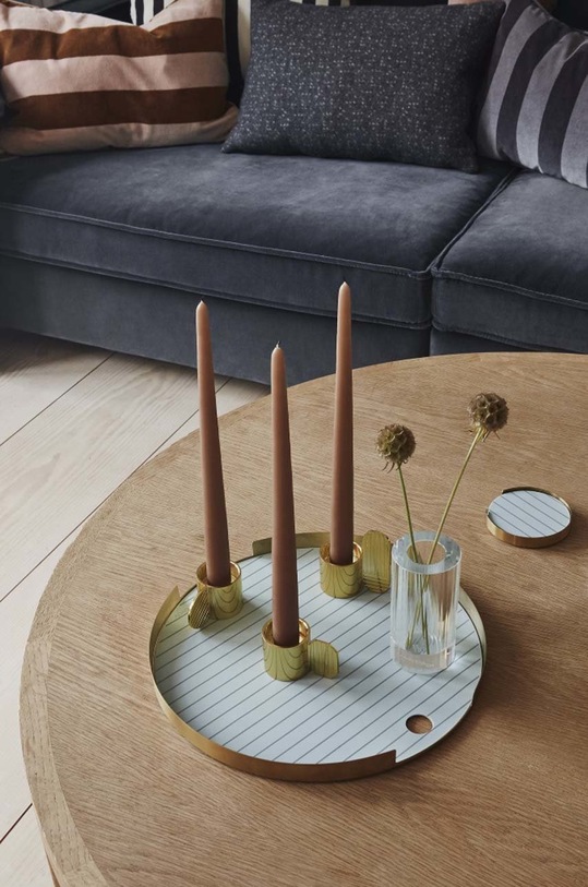 Bucătărie și bar OYOY set de șervețele pentru masă Oka Coaster 6-pack 1100636 maro