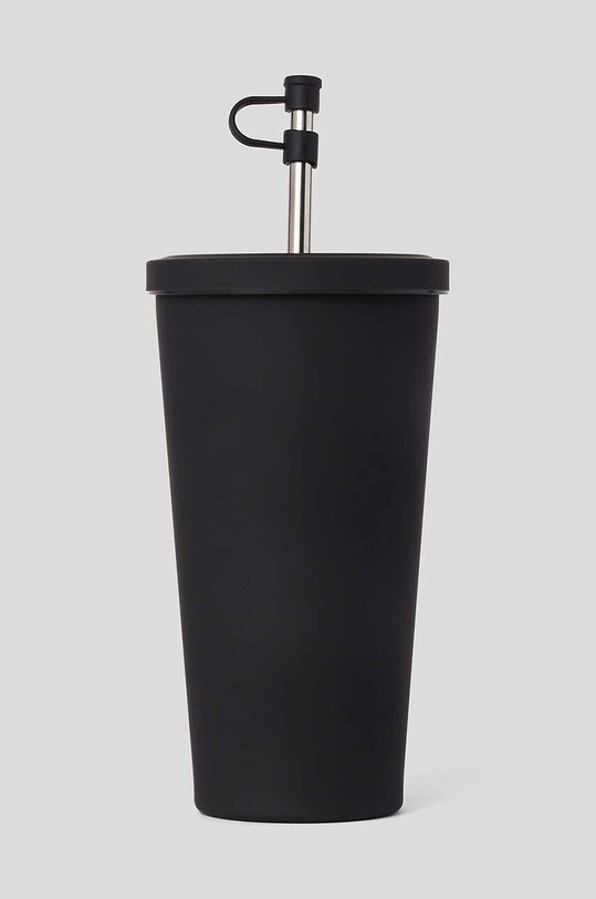 Šalica za kavu Karl Lagerfeld Essential To Go crna 235W4005