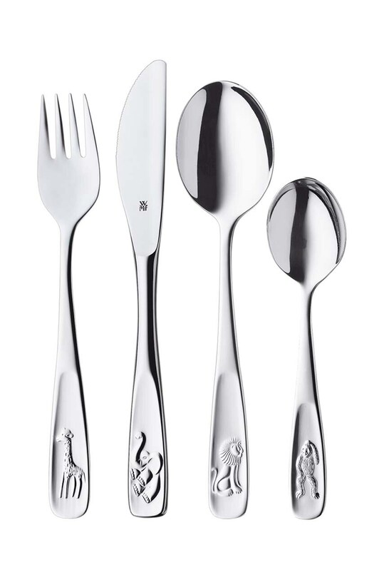 WMF komplet sztućców dziecięcych Tiere 4-pack multicolor 1280056040