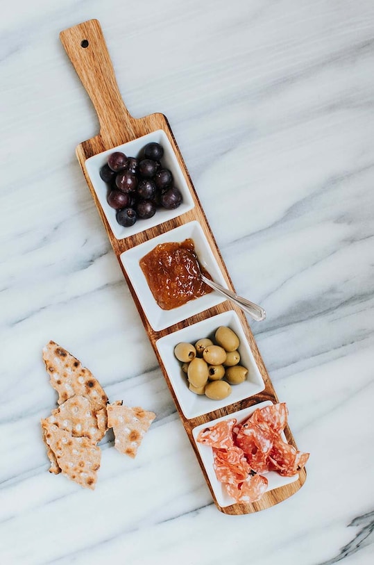 Dorre tavă de servire cu boluri 4-pack multicolor 5.8841