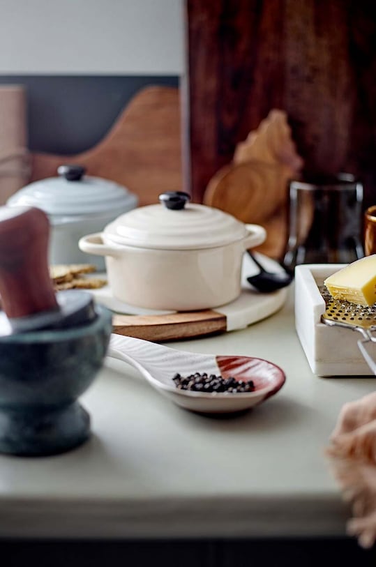 Κουζίνα και μπαρ Κατσαρόλα με καπάκι Bloomingville Thanos Serving Pot 82057704 λευκό