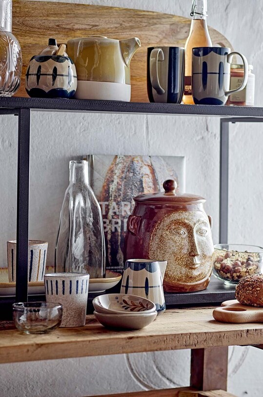 Кухня и бар Сахарница и сливочник Bloomingville Allium 2 шт 82057649 голубой