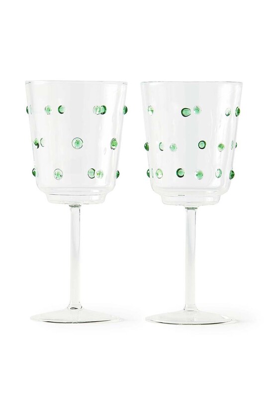 Komplet kozarcev za vino Pols Potten 2-pack zelena 140.230.150