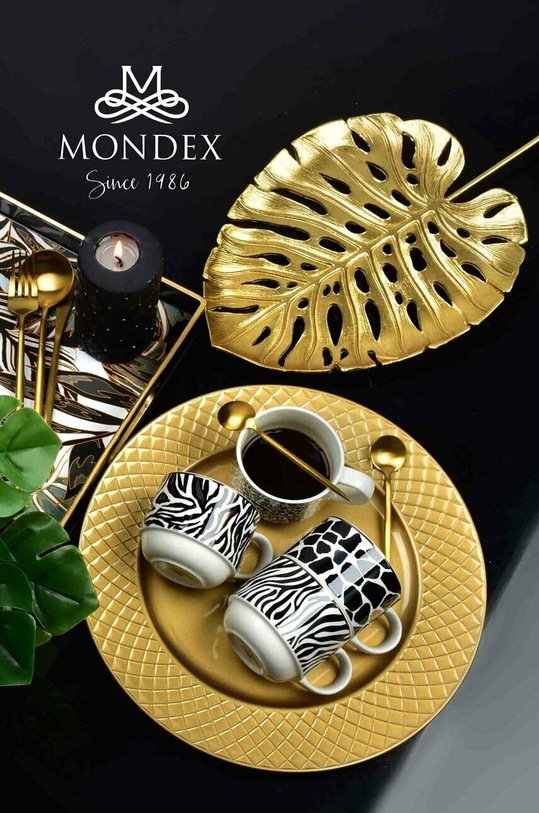 Набір чашок з підставкою Affek Design 4-pack барвистий HTPT0243