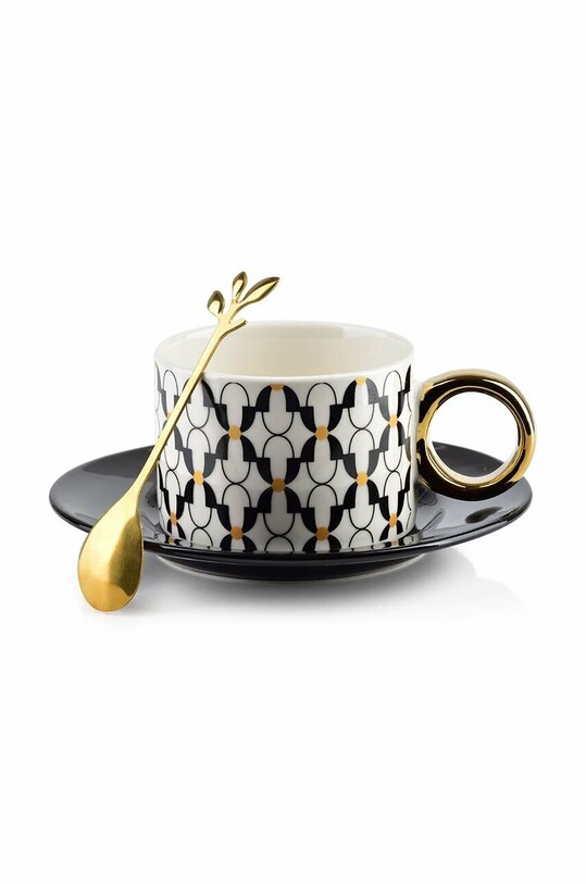 Affek Design filiżanka ze spodkiem multicolor HTPW4514