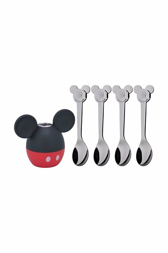 WMF zestaw łyżeczek z solniczką dla dziecka Mickey Mouse 5-pack multicolor 1296396040