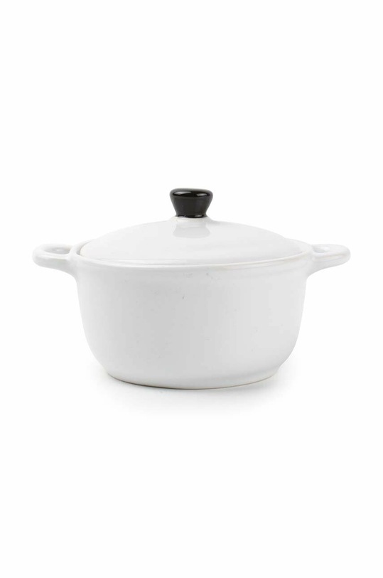 Термостійкий посуд з кришкою BonBistro Teglia білий 702300