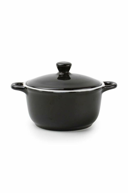 Термостійкий посуд з кришкою BonBistro Teglia чорний 702301