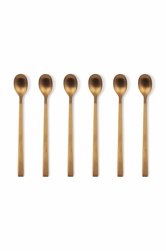 Vialli Design set de linguri de cocktail Vita Mat Gold 6-pack gri 9033