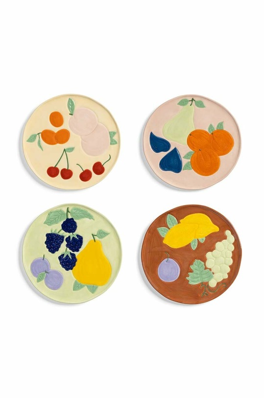 Sada talířů &k amsterdam Fruitful Set 4-pack vícebarevná 2823.01