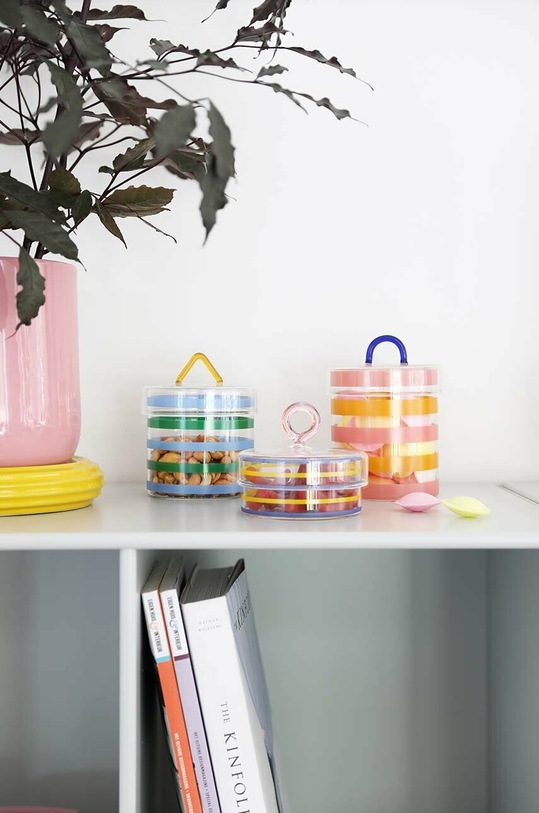 Кухня и бар Кутия с капак &k amsterdam Jar Stripy 1441.08 многоцветен