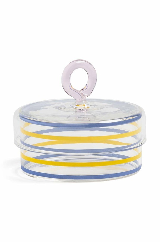 Nádoba s vekom &k amsterdam Jar Stripy ružová 1441.09