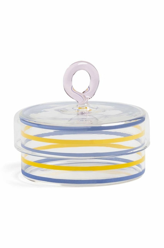 Nádoba s vekom &k amsterdam Jar Stripy ružová 1441.09