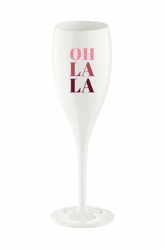 Koziol set de pahare de șampanie Cheers 100 ml 6-pack alb 3920525