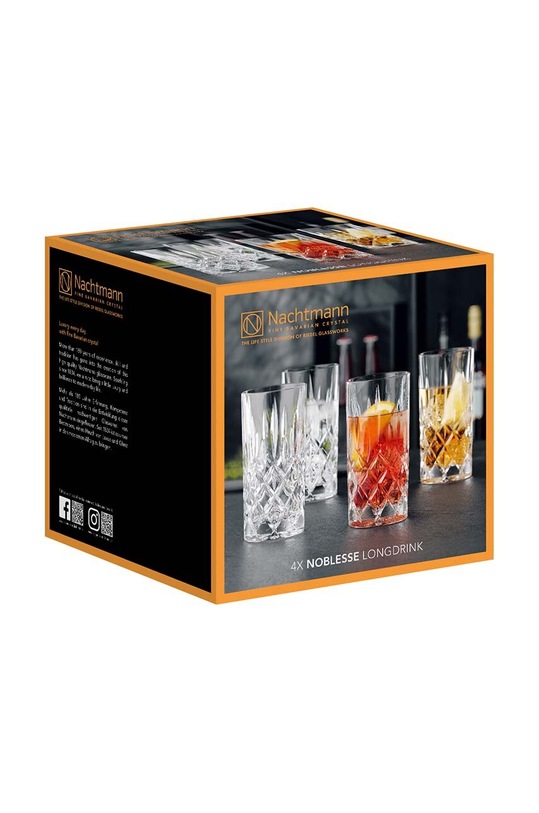 Nachtmann zestaw szklanek do drinków Noblesse Longdrink 4-pack transparentny 89208