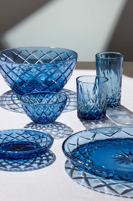 Lyngby zestaw szklanek do whisky Sorrento 4-pack niebieski 27732