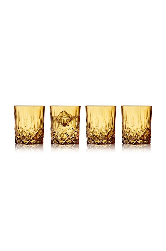 Lyngby set de pahare de whisky Sorrento 4-pack galben 27735