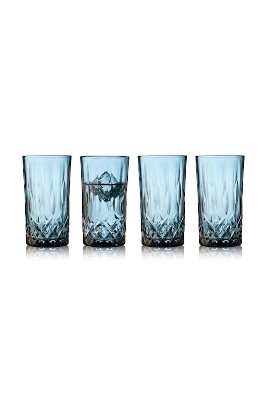 Lyngby zestaw szklanek Sorrento 4-pack niebieski 27777