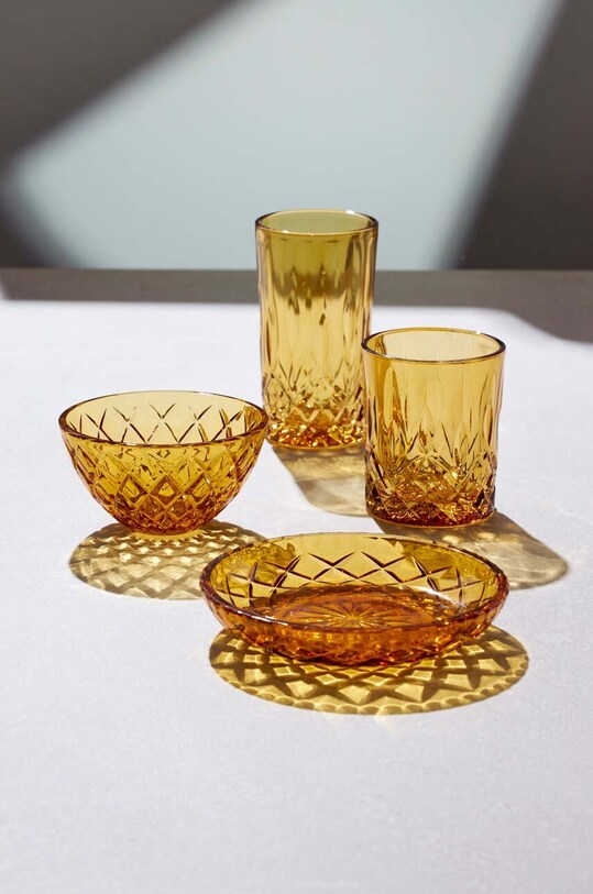 Lyngby set de pahare Sorrento 4-pack galben 27782