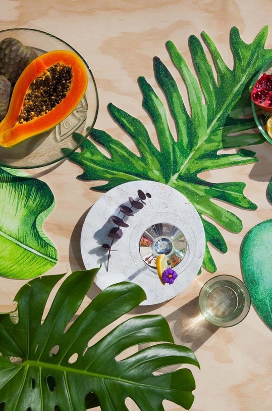 Kuhinja in bar Dekorativni namizni prt Madre Selva Tila 1926602 zelena