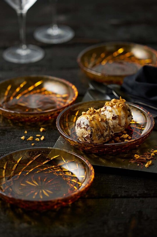 Sada dezertních talířů Lyngby Sorrento 27800 žlutá