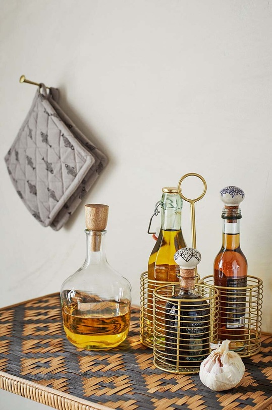 Kuhinja i bar Držač za bocu Madam Stoltz 29890AB zlatna