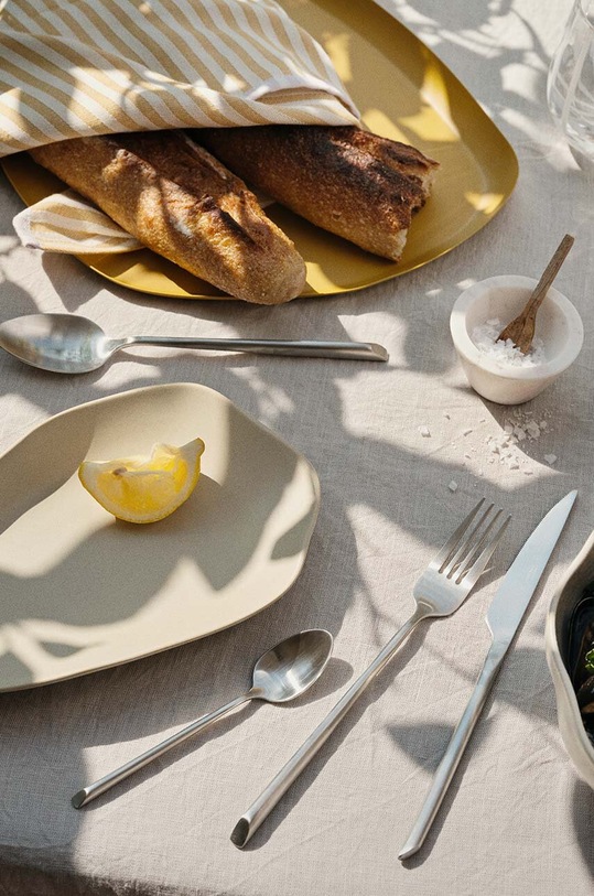 Kuchnia i bar Broste Copenhagen talerz do serwowania Limfjord 14533391 biały