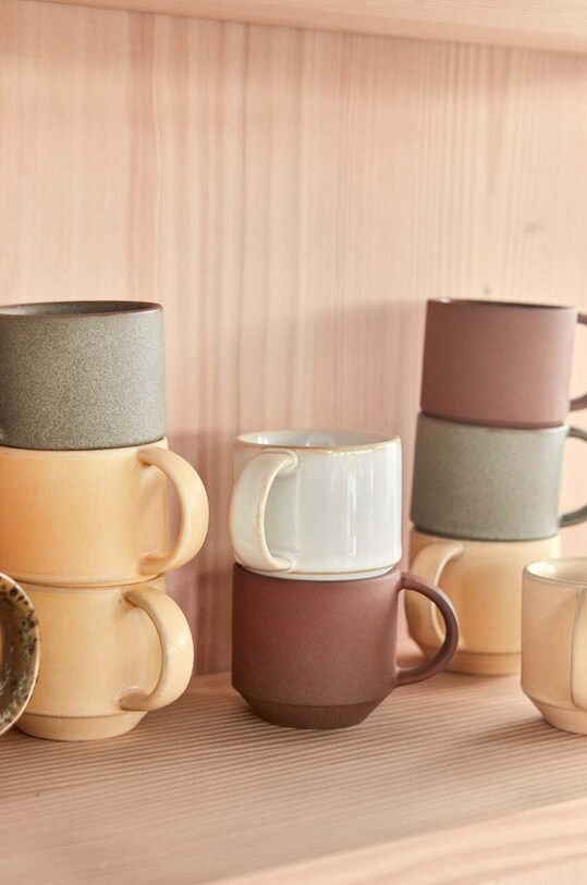 Σετ φλιτζάνια OYOY Yuka 2-pack L300602 μπεζ AA00