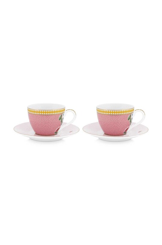 Набір чашок з блюдцями Pip Studio La Majorelle 2-pack барвистий 51.004.107
