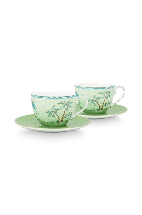 Pip Studio zestaw filiżanek ze spodkami Jolie 2-pack multicolor 51.004.133