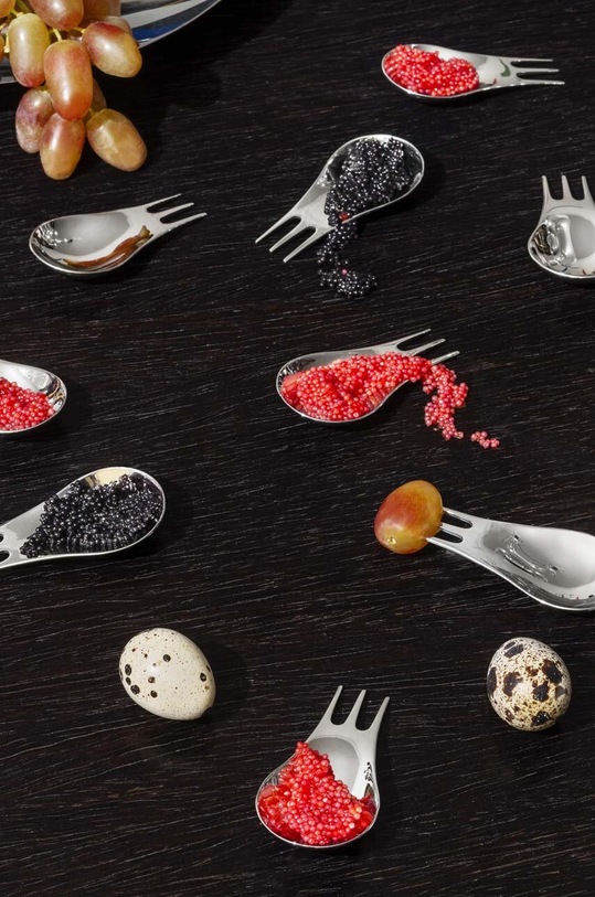 Alessi set di posate multifunzionali Moscardino grigio GIMR01S4